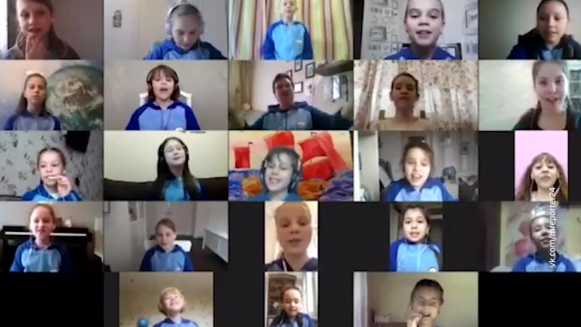 Zoom видеоконференция школьники