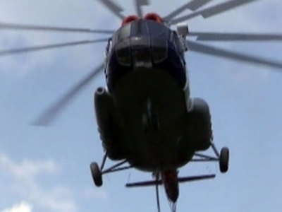 В Амурской области ветер опрокинул вертолет при взлете
