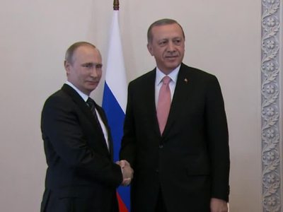 Путин - Эрдогану: российско-турецкие отношения практически восстановлены