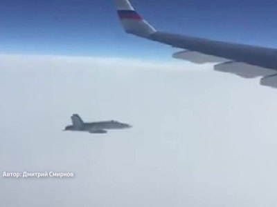 Швейцарские истребители окружили российский правительственный самолет с трех сторон