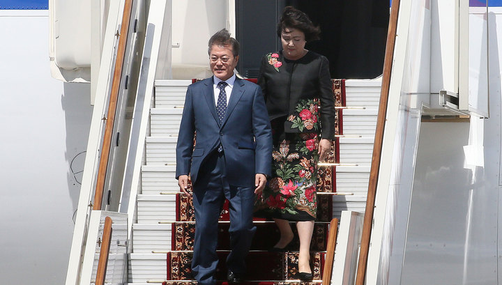 Президент Южной Кореи прибыл в Москву