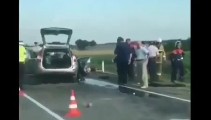 Страшная авария, унесшая жизни девяти человек на Кубани, попала на видео