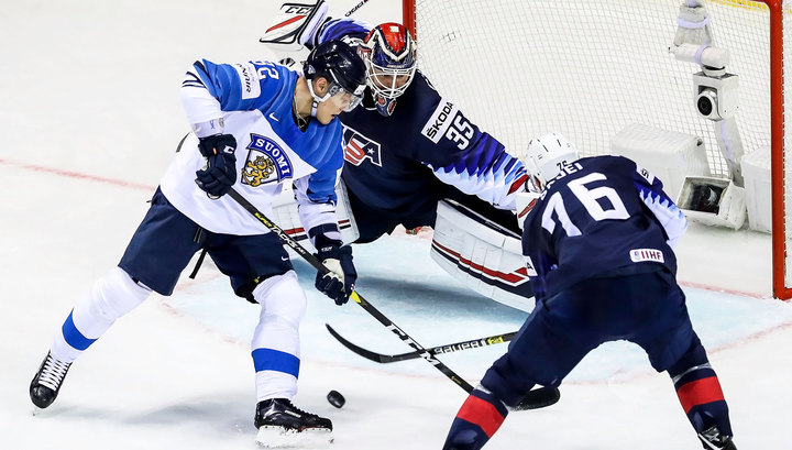 Американские хоккеисты нанесли поражение финнам