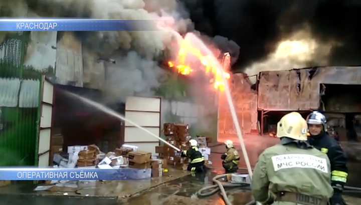 Пожар на масложировом перерабатывающем комплексе под Крансодаром потушен