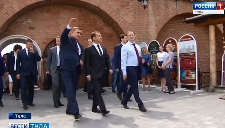 Дмитрий Медведев проверил ход подготовки к празднованию 500-летия Тульского кремля