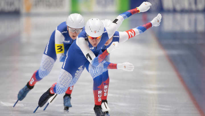 Российские конькобежки завоевали золото чемпионата Европы в командном спринте
