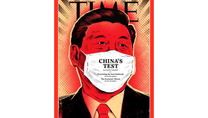 Time разместил на обложке изображение лидера Китая в медицинской маске