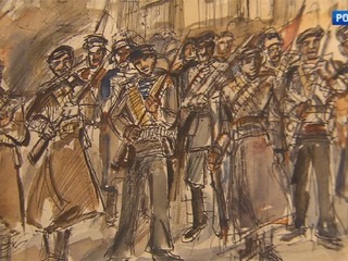 Рисунки Александра Лабаса к поэме Блока „Двенадцать“ показывают на выставке в столице