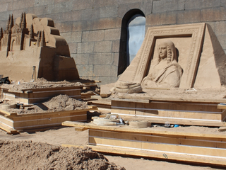 Фестиваль песчаных скульптур проходит в Санкт-Петербурге