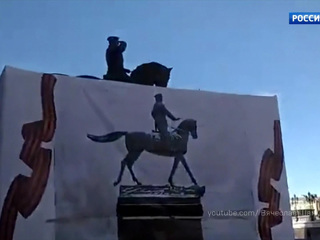 Памятник Георгию Жукову на Манежной площади отправили на реставрацию