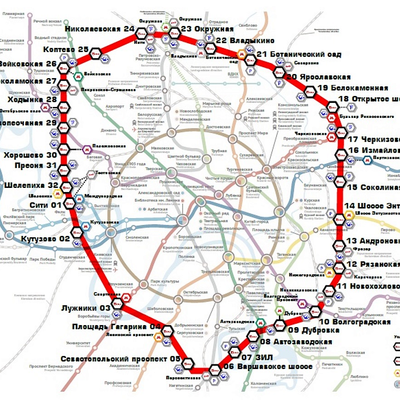 Мцк схема станций на карте москвы с пересадочными узлами крупно