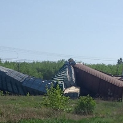 В Самарской области 15 вагонов сошли с рельсов В Самарской области 15 вагонов сошли с рельсов