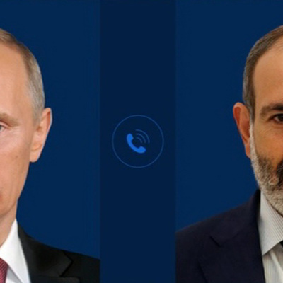 Путин провел телефонный разговор с Пашиняном
