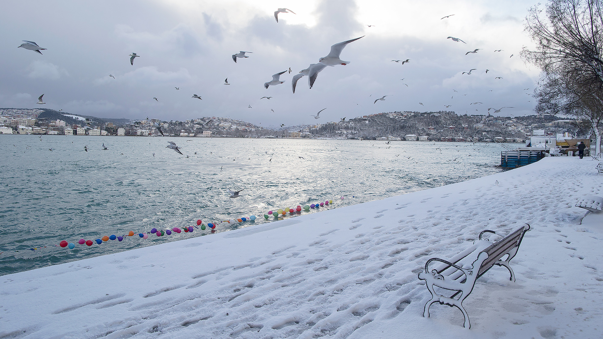 Турция набережная зимой
