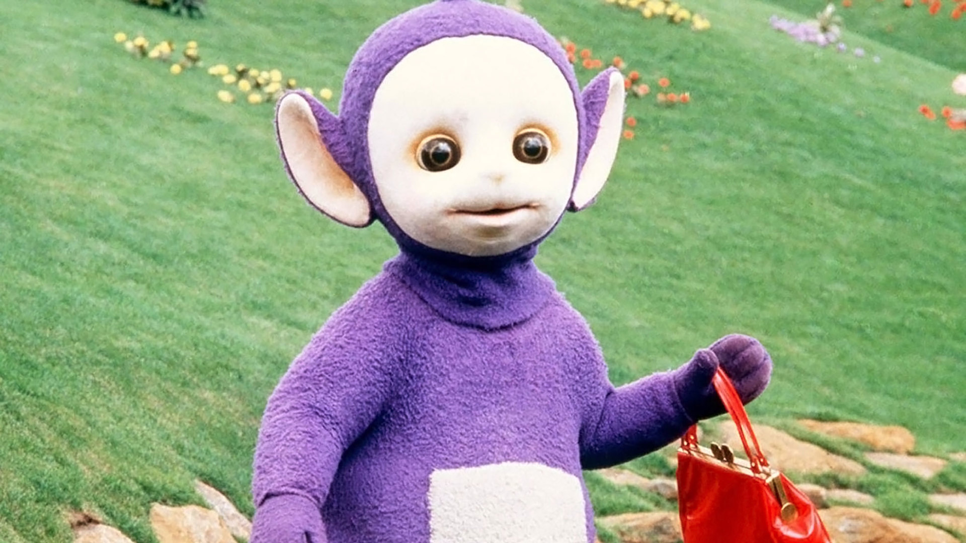 Teletubbies tinky winky's heavy bag