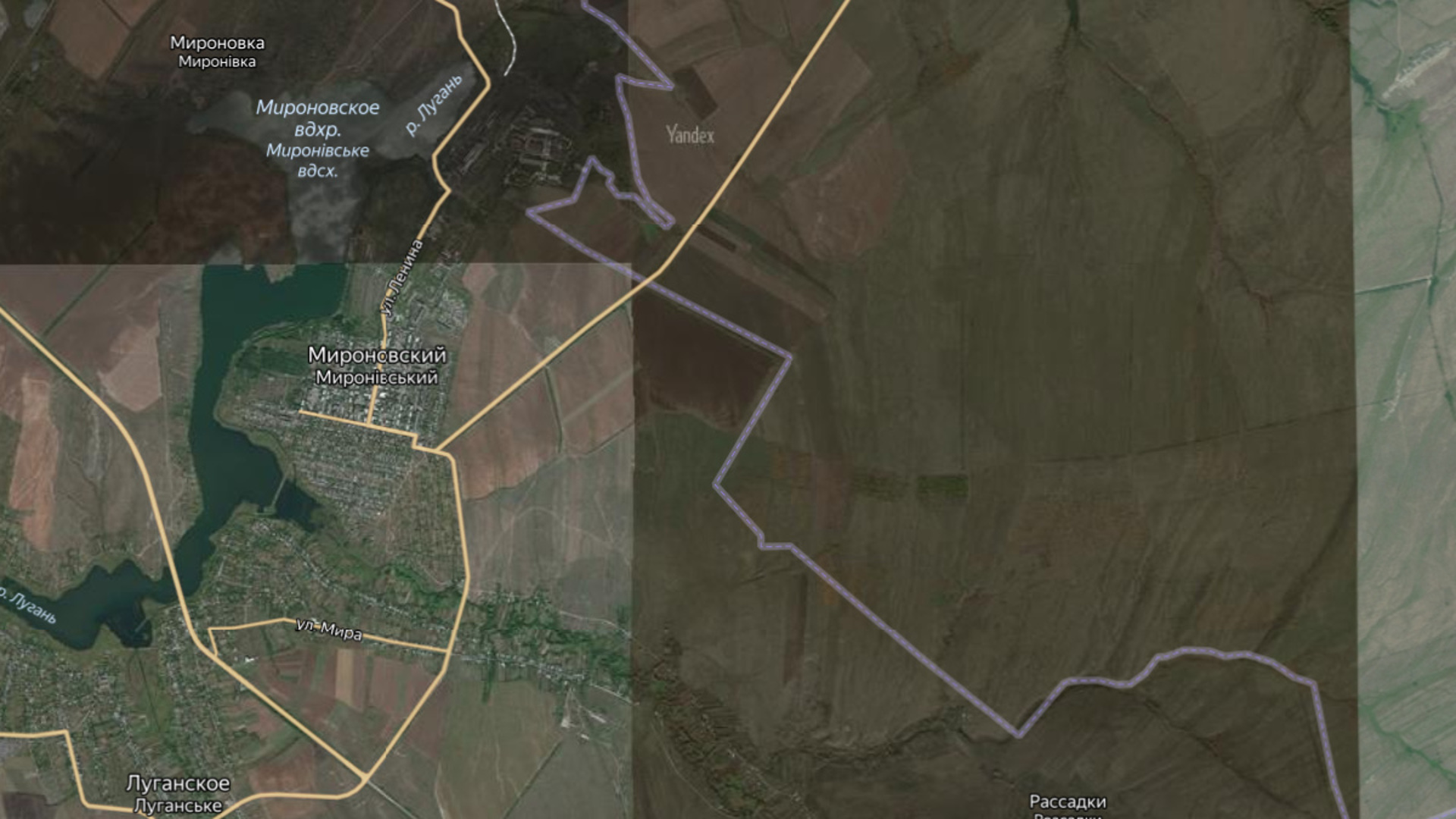 Поселок мироновский донецкая область карта