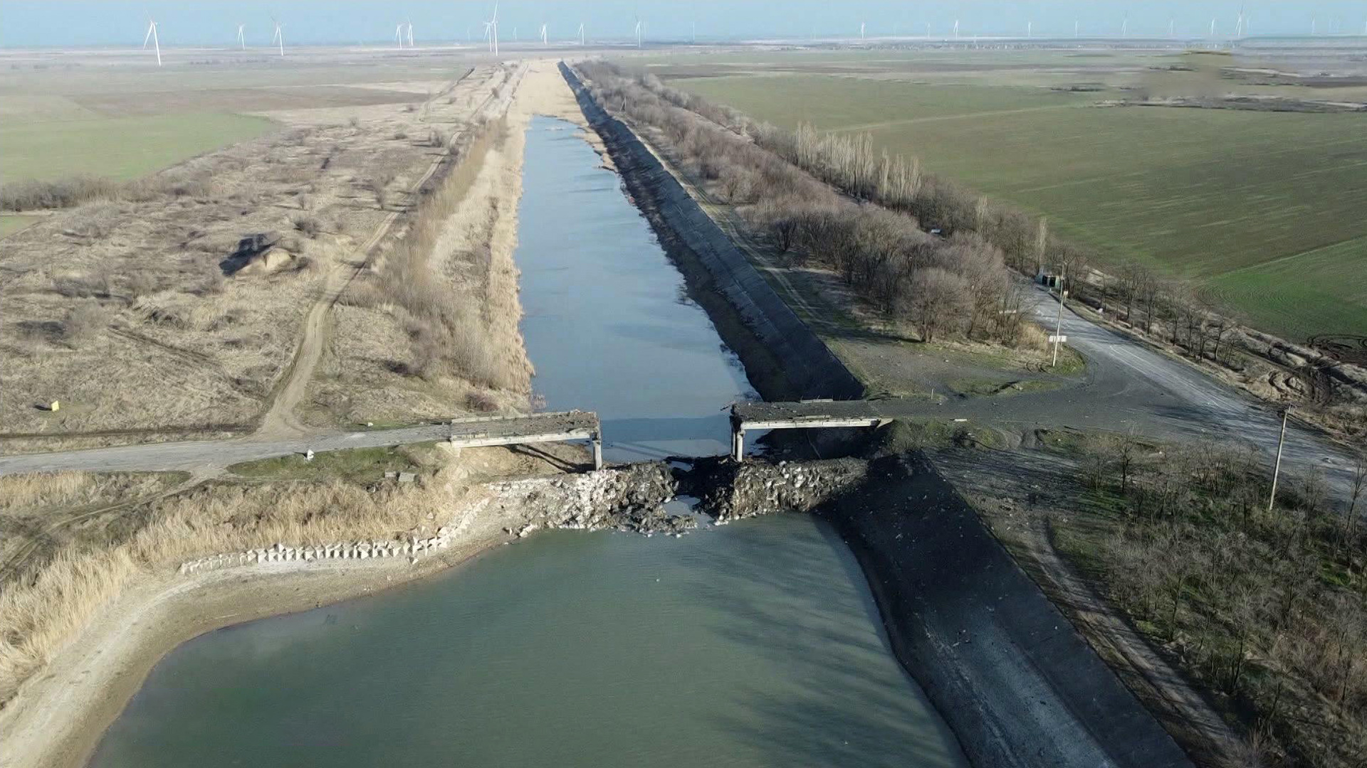 Дамба Крымский канал