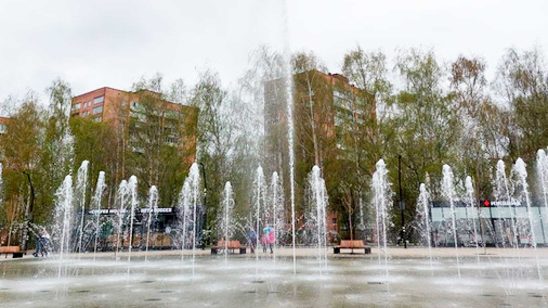 Фонтаны в Ижевске на центральной площади