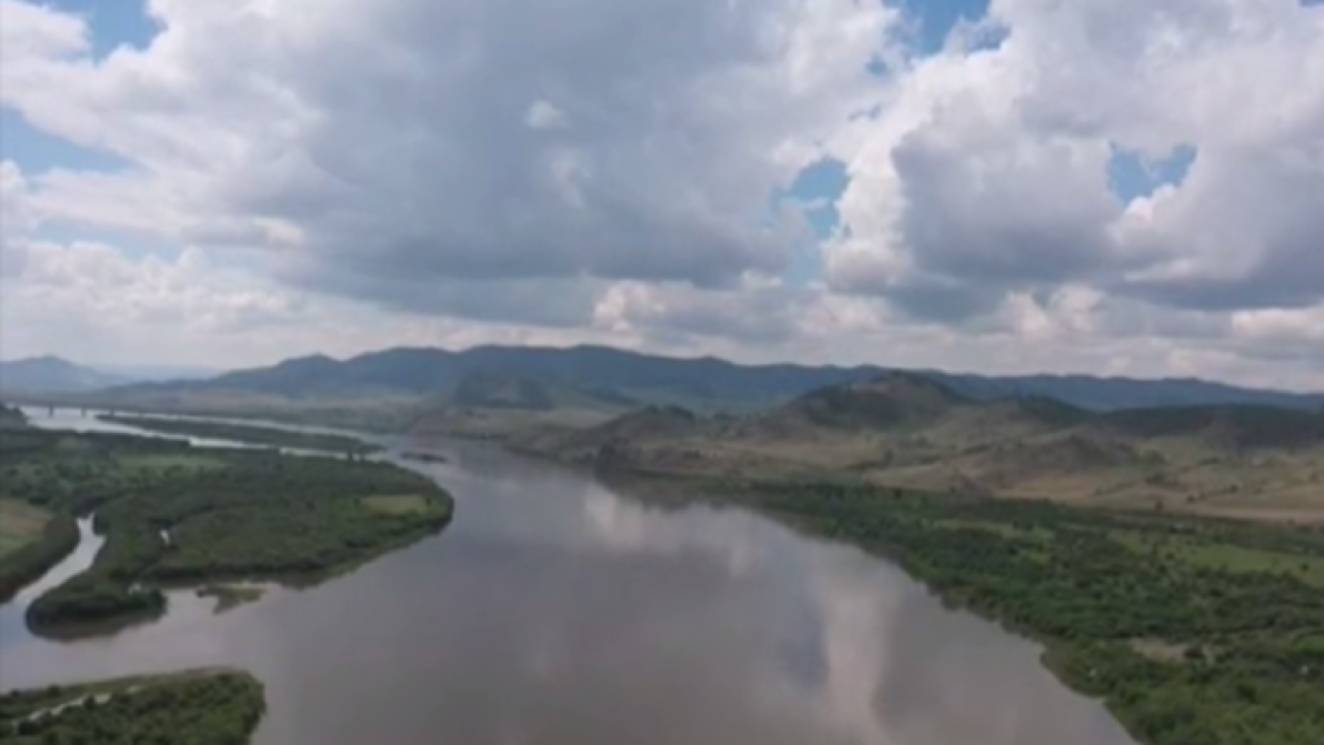 Панорама реки Селенга