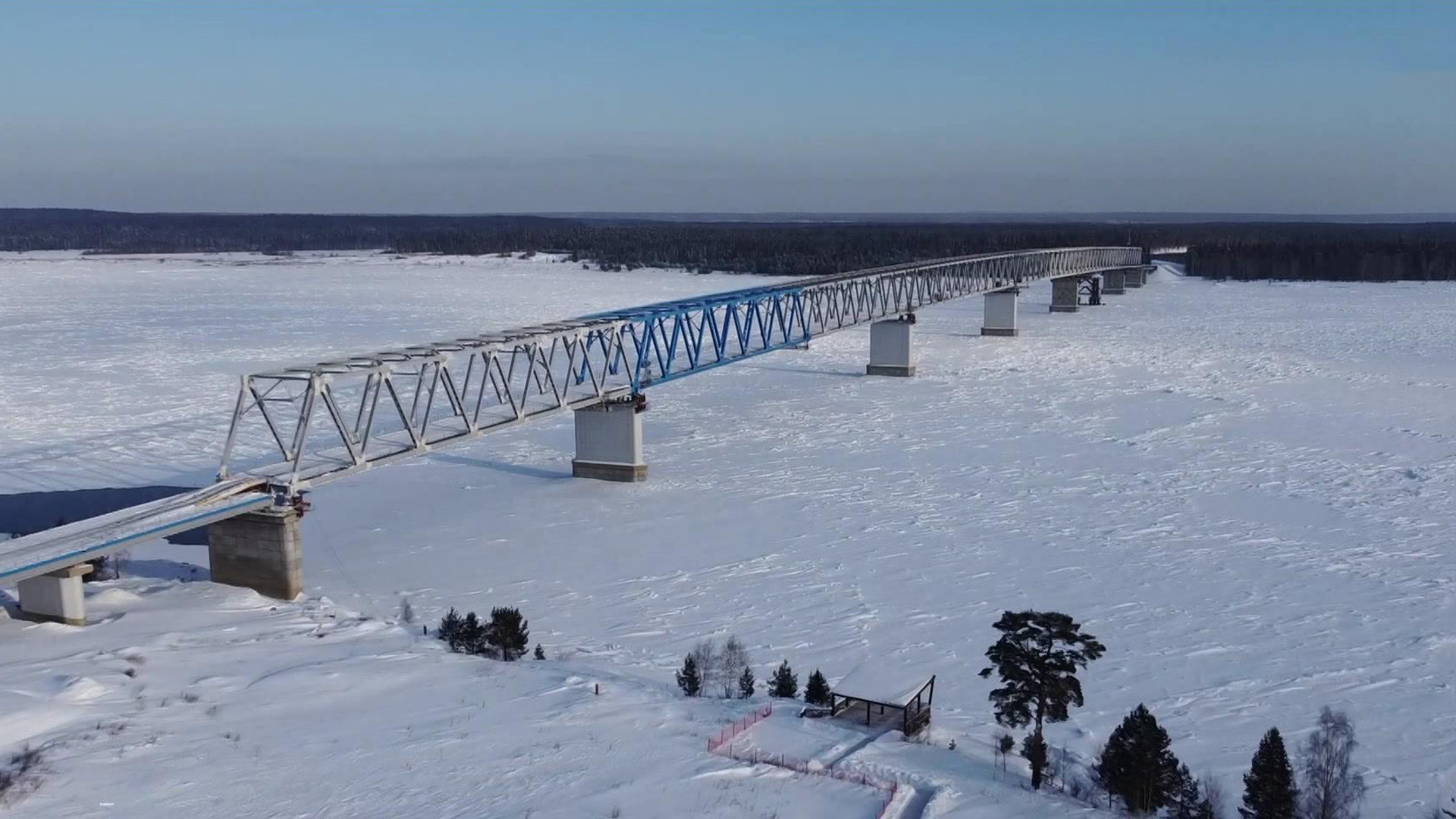 высокогорский мост через енисей