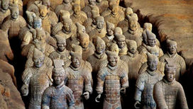 В Китае найдены новые раскрашенные воины Терракотовой армии