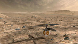 Планируется, что вертолёт поднимется в марсианское небо в 2021 году.