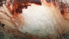 Южная полярная шапка Марса, как оказалось, скрывает целую систему озёр.