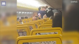 "Я тебя раздавлю": британская туристка спровоцировала массовую драку в самолете