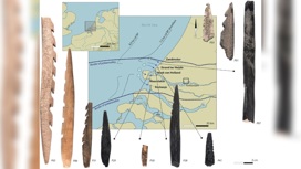 Археологи изучили десять наконечников, выброшенных на берег волнами Северного моря.