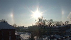 Жители Калининградской области увидели три солнца