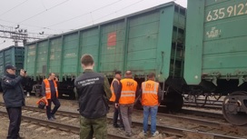 Появилось видео с места ЧП на железной дороге в Челябинске