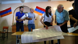 Выборы в Армении: по итогам электронного голосования лидирует партия Пашиняна