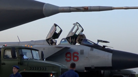 Перелет носителей гиперзвуковых ракет "Кинжал" МиГ-31К на авиабазу Хмеймим