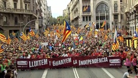 Митинг за независимость Каталонии завершился столкновениями