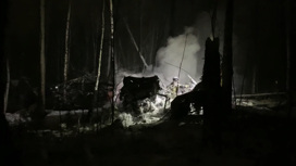 Выживших нет: появились кадры с места крушения Ан-12 под Иркутском