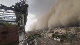 Египетский город Фаюм накрыла песчаная буря