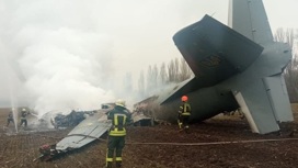 Украинский Ан-26 рухнул под Киевом