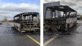 Стала известна причина возгорания автобуса на трассе под Воронежем
