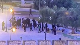 Массовые столкновения с полицией на Храмовой горе попали на видео