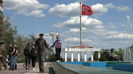 Знамя Победы подняли в Мелитополе