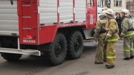 МЧС показало кадры крупного пожара в Кинешме