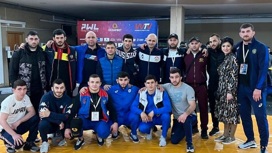 Восемь медалей завоевала сборная Северной Осетии по вольной борьбе на первом турнире международной Борцовской Лиги Поддубного.