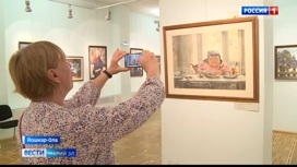 Акварельные картины  двух художников – отца и сына – выставлены в Национальной галерее Йошкар-Олы