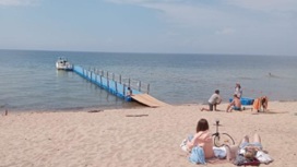 На берегу Байкала открылся безопасный пляж