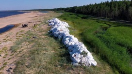 Добыча гранатового песка с берега Солзы под Северодвинском приостановлена