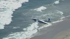 На соревнованиях спасателей в США самолет упал в океан