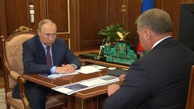 Глава Астраханской области доложил Путину о ситуации в регионе