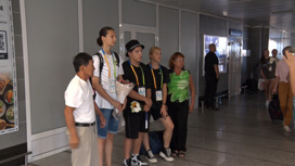 В Приамурье встретили победителей международных игр "Дети Азии"