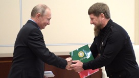 Путин на встрече с Кадыровым поблагодарил чеченцев за вклад в русскую победу