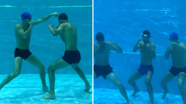 Тренировку под водой провели боксеры из Челябинской области